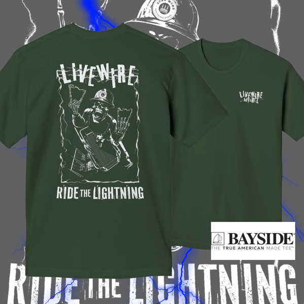 Ride The Lightning - T-Shirt - Made in USA – Live Wire Apparel