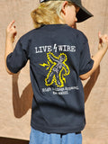 Youth "Sparky" T-Shirt Navy - Live Wire Apparel