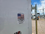 Powering America - Static Cling Decal (5" x 4.15") - Live Wire Apparel