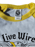 Youth Raglan Yellow Sleeve - Live Wire Apparel