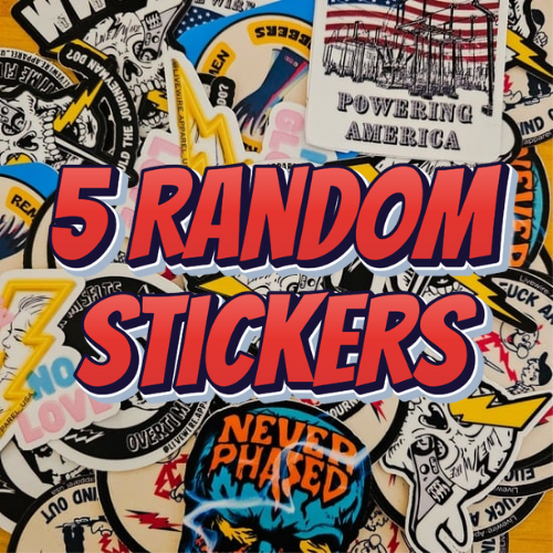 5 pack Random Stickers