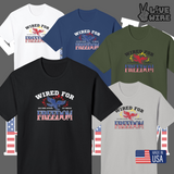 Wired for Freedom T-Shirt - Made in the USA