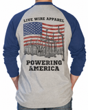 Benchmark FR Baseball T-Shirt -Powering America - Made in the USA