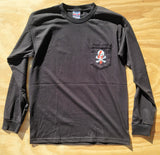 A-Phase Black Long Sleeve with Pocket - Live Wire Apparel