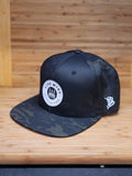 Branded Bills XFRM Leather Patch Multicam Classic Flat Snapback - Live Wire Apparel