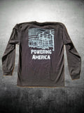 Powering America Black Long Sleeve - Live Wire Apparel